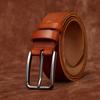 Whole Cowhide Cut Retro Belt Men'S Genuine Leather First Layer Cowhide Pin Buckle Simple Casual Jeans Belt Men'S