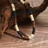 Boho Turquoises Beaded Necklace Jewelry Accessories Wooden Choker Sweet Coconut Shell Necklace  Men