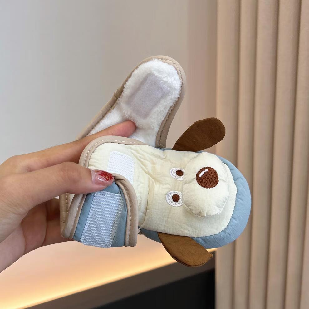 Зимний стиль Мультяшные детские ботинки (0-1 год) - Мягкая подошва, с бархатной подкладкой, Теплые и не линяют для ходьбы новорожденных