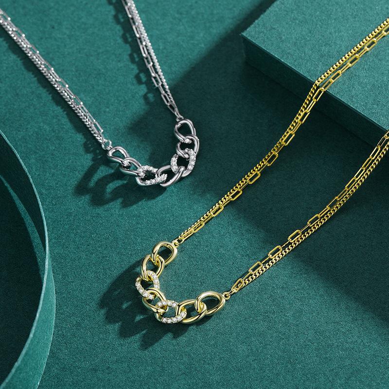 Ожерелье с подвеской из стерлингового серебра Tancision S925, женское модное универсальное ожерелье, модный подарок