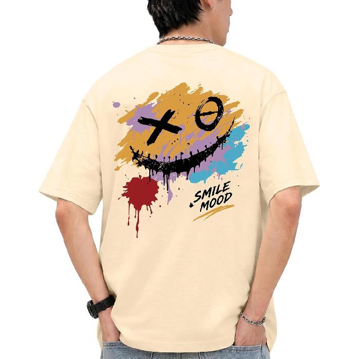 Aiyino Mens Graffiti Smile Graphic T Shirt