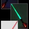 2Pcs Lightsaber Extendable Light-Up Toy Sword RGB Color Telescopic Light Bars with Sound Effect
