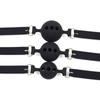 SM Gag Ball Diameter Silicone with Hole Mouth Plug Mouth Gag Ball SM Goods Restraints Cosplay Captive Play Slave Adult Goods Black 4.5cm (M4.5cm)