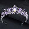 Барочная большая тиара-капля воды для женщин, свадебная корона, элегантная корона для вечеринки по случаю дня рождения, свадебные украшения для волос, аксессуары