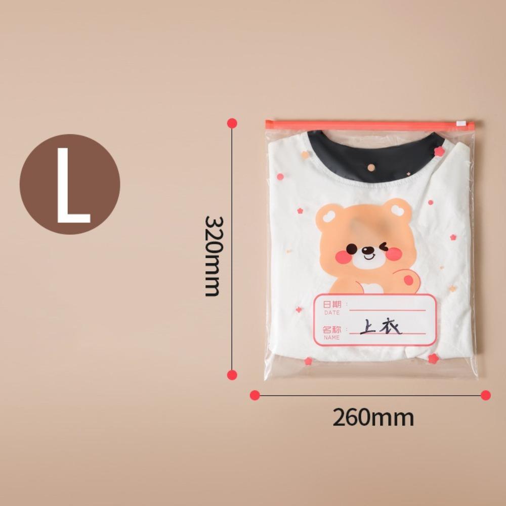 10 шт. Мультяшный многоразмерный классифицированный мешок для хранения, Портативный дорожный герметичный мешок, Мешочек для детской одежды/подгузников, Многофункциональная сумка-органайзер