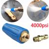 4000PSI High Pressure Washer Turbo Nozzle 360° Rotating Spray Tip 1/4" Tool NEW