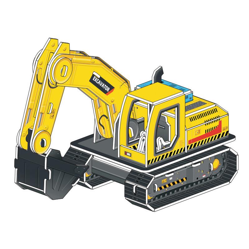 Cartoon Three-Dimensional Puzzle Children's Handmade DIY Toys Paper Card Villa Building Model Desktop Decoration