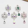 Flat Back Wedding Brooch Alloy Material DIY Accessories Wedding Dress Decoration  Invitation Design
