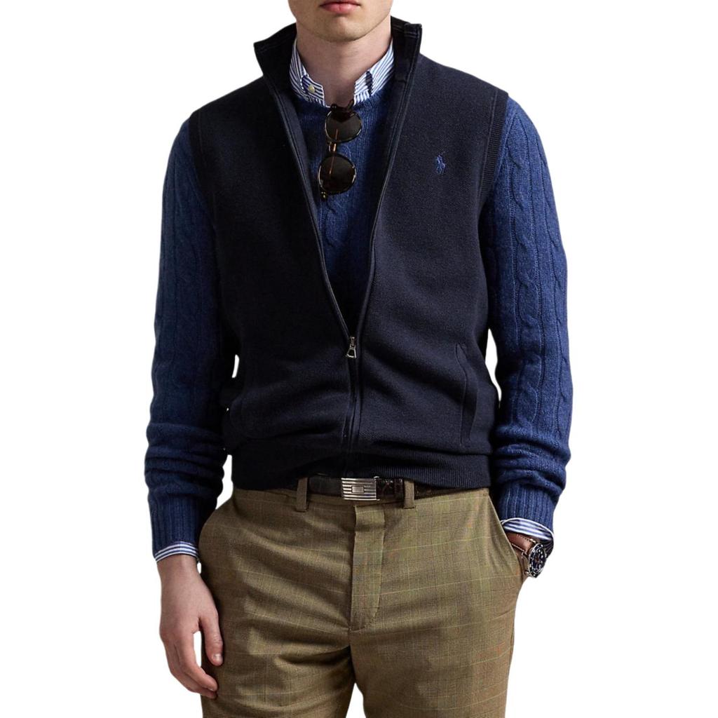 Polo Ralph Lauren Вязаный жилет с вышивкой Polo Pony 710934105-001