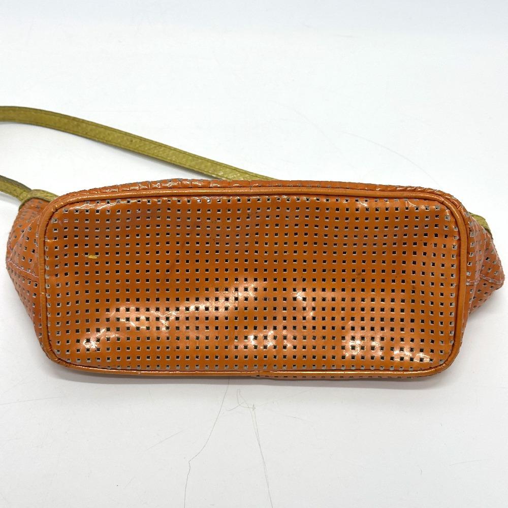 FENDI punching mini bag Shoulder Bag Orange/Green