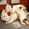 Cute Cat Soft Long Plush Toys Stuffed Pause Office Nap Pillow Bed Sleep Home Decoration Cushion Doll for Kids Birthday Gift