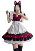 Maid Halloween Cosplay Gothic Lolita Plus Costume for School 4XL [FULINE] Costume, Wine, Costume, Cute, Dress, Size, Festivals, Red,