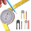 Транспортир для торцовочной пилы с карандашом Профессиональный угломер Высокоточный горизонтальный угломер на 360° для строительных работ