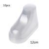 10Pcs Clear Plastic Baby Feet Display Showcase Shoe Trees Baby Booties Shoes and Socks 8/9/10.5/11/12cm Transparent