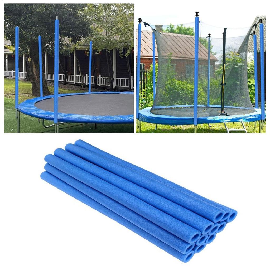 12pcs Trampoline Foam Pole Covers 15.7-inch Trampoline Rod Sponge Covers Trampoline Pole Protective Sleeves for Outdoor Garden