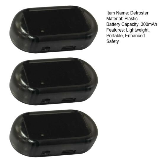 Беспроводной автомобильный размораживатель Быстрый растопитель льда и снегоочиститель для лобового стекла Портативный электрический отпотеватель для зимы