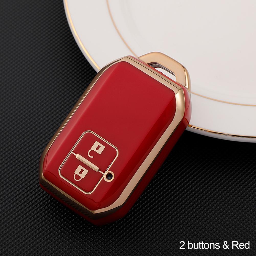 Новый гальванический чехол для автомобильных ключей из ТПУ для Suzuki Spacia MK53S Jimny Sierra Swift Wagon, аксессуары для интерьера, 4-кнопочный замок