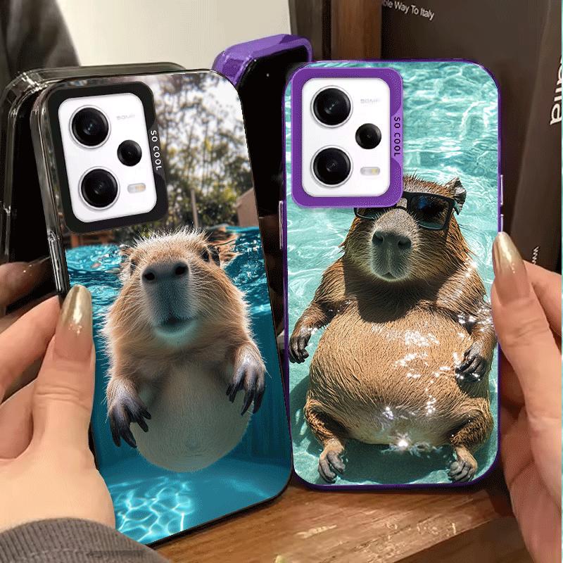 Animal Capybara Cute Soft Phone Case for Samsung Galaxy S24 S25 FE S26 Edge S23 Ultra S22 Plus S21 + Shockproof Cover Back Shell