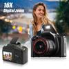 Цифровая камера 16-кратный зум Vlogging камера с 2,4-дюймовым ЖК-экраном Видеорегистратор Видеокамера для фотографии и видео