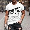 Мужская забавная повседневная футболка с мультяшными принтами животных, футболка с круглым вырезом и коротким рукавом, пуловер для повседневной носки, для улицы, вечеринки, пляжа