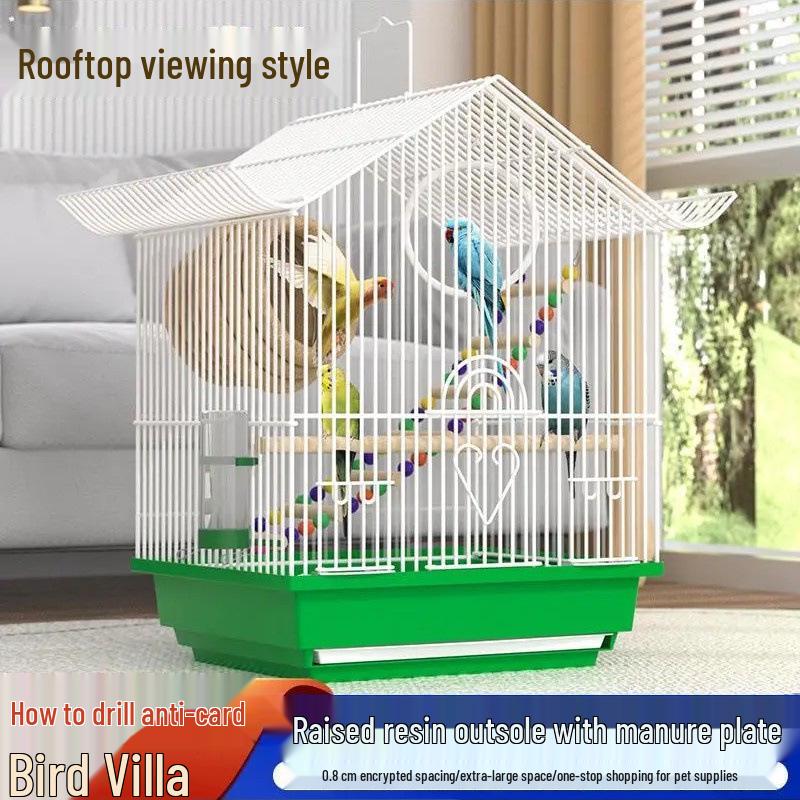 Компактная декоративная металлическая клетка для птиц для пиона, жемчужной амадины или волнистого попугайчика