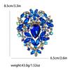 Fashion Exquisite Alloy Large Rhinestone Glass Brooch Exaggerated Temperament Women'S Clothing Corsage Jewelry Pin
