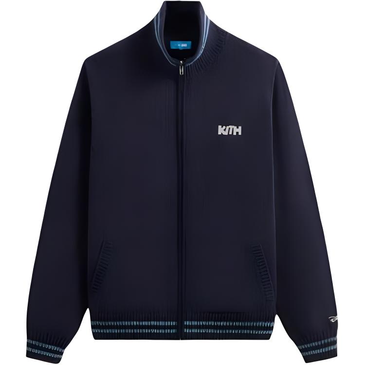 Kith X Disney Donald Duck Full Zip Wyona Sweater Nocturnal Men Tops Blue KHM033057-413