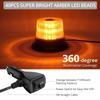Justech Вращающийся светильник, совместимый с 12/24 В, 40 Вт, 40 светодиодов высокой яркости, освещение на 360 градусов, магнитный, удлинитель 5 м, оранжевый