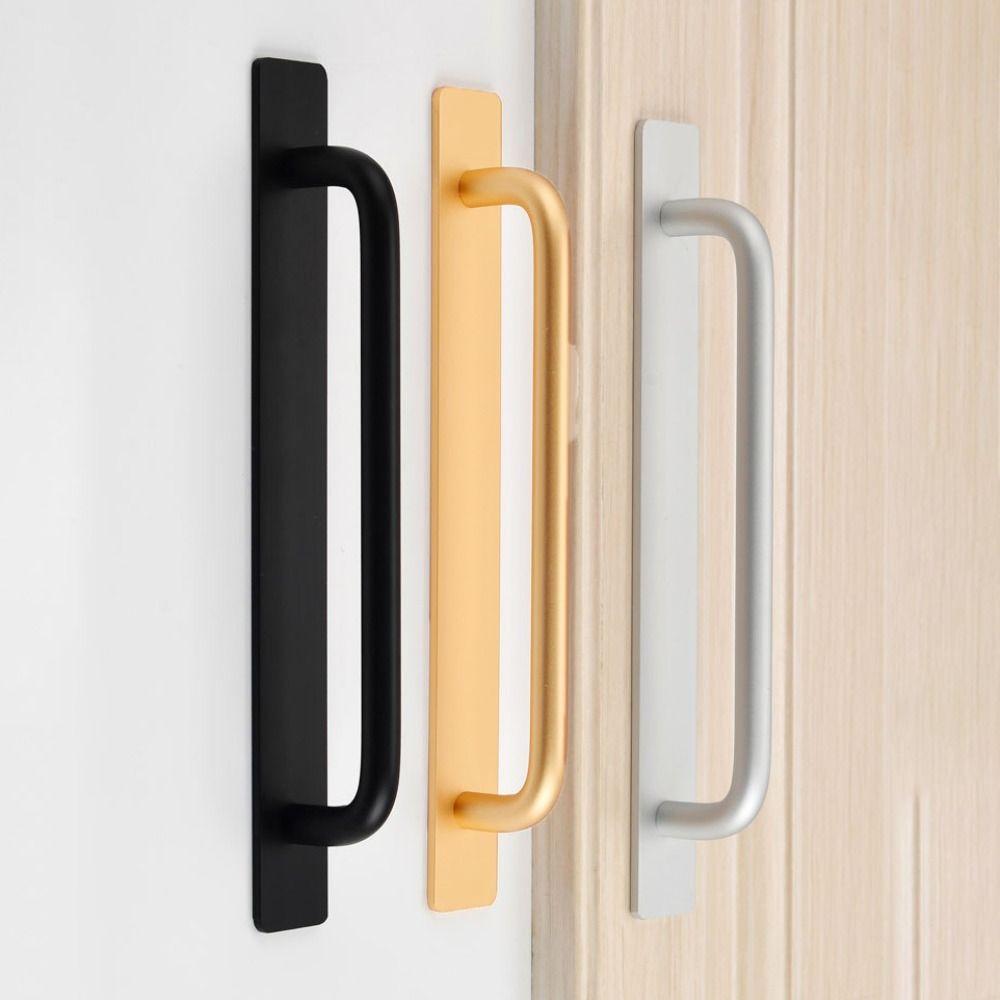 Aluminium Alloy Door Knob Self-Adhesive Door Handlebar Fashion Door Handle Cupboard