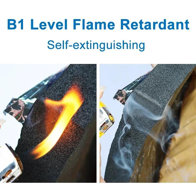 5/10mm Car Soundproof Mat Proofing Deadener Heat Noise Insulation Deadening Mat Hood Closed Cell Foam Accessories Multiple sizes