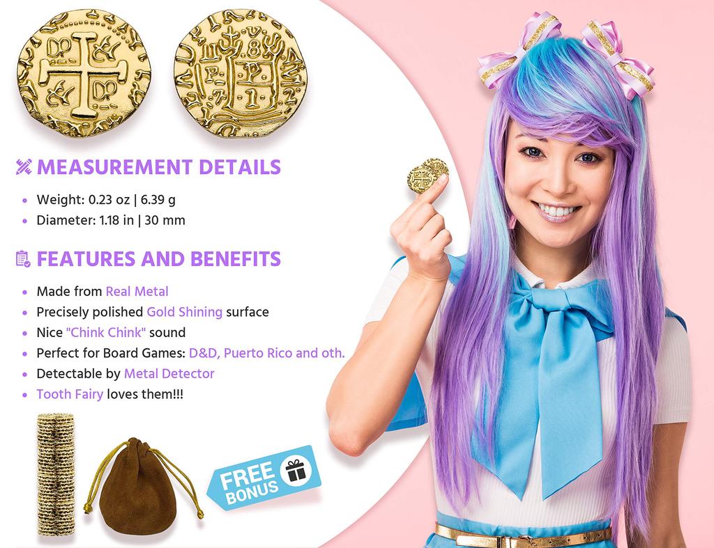 Металлические пиратские монеты 35 -