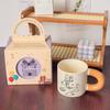 Креативная подарочная коробка для кружки с крышкой и ложкой, керамическая чашка, сувенирная чашка для девочек с ярким дизайном, мультяшная чашка для воды, большая вместимость