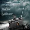 Emergency Hand Crank Radio Solar Radio with BT Flashlight SOS Compass AM/FM/WB/NOAA Weather Radio for Indoor Outdoor Emergencies