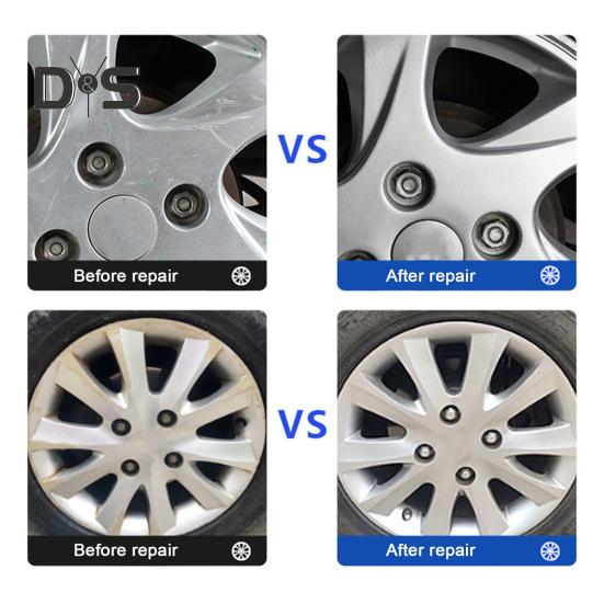 Gloss Black Rim Touch-Up Paint Pen Quick Drying Easy-to-Use Compact Size Portable Reusable Car Wheel Repair Pen