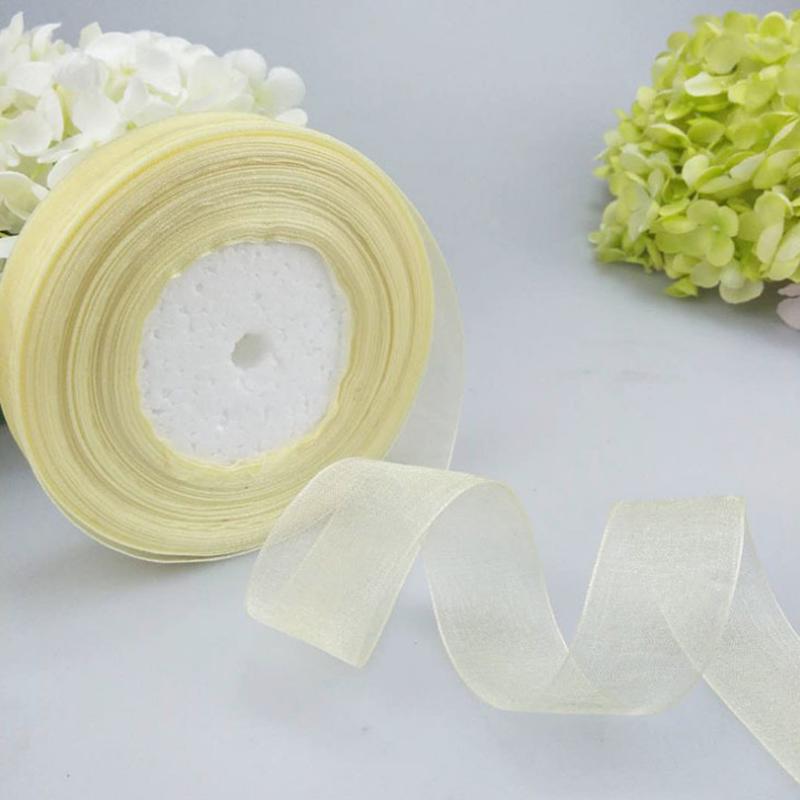 DIY 50 ярдов/рулон горячие новые оптовые партии свадебные рождественские ленты 2,5 см конфетного цвета подарочная упаковка праздничное украшение высококачественные ювелирные изделия аксессуар