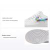 Детские кроссовки Air Force 1 Low GS Rainbow Lace Swoosh белые многоцветные терра-румяна FQ4948-100