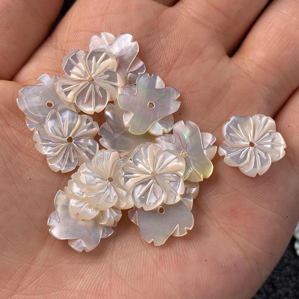 Натуральные бусины-ракушки 10 мм, 15 мм, 20 мм, белые ракушки в форме цветка, свободные бусины для изготовления ювелирных изделий, браслет, ожерелье, аксессуары, самые дешевые товары в наличии
