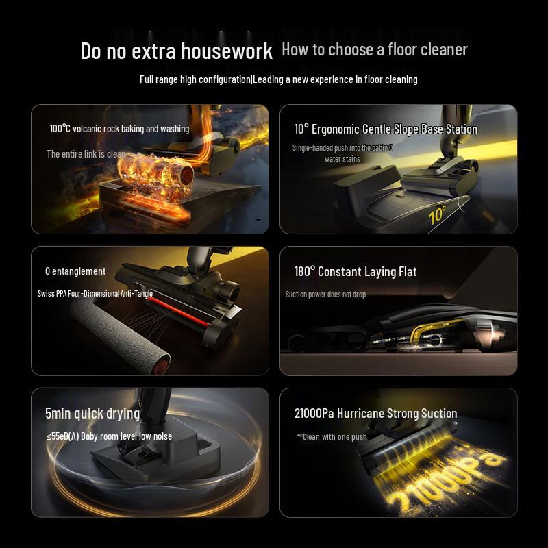 Deerma P70pro Многофункциональная поломоечная машина для пола с горячей водой и сушкой при 100°