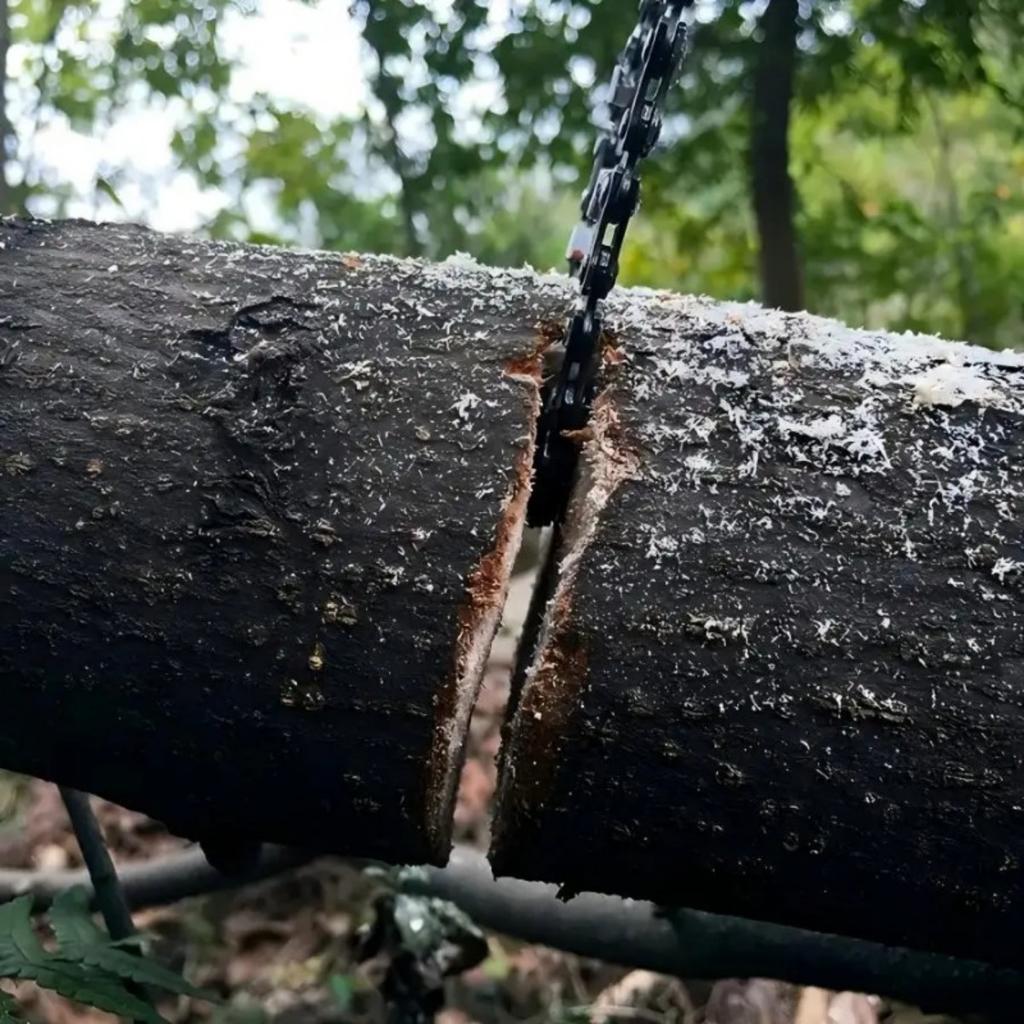 1 шт. Ручная пила из нержавеющей стали для молнии, портативная цепная пила для выживания на открытом воздухе для кемпинга, садоводства, резки дерева - бесщеточная