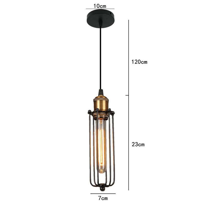 Industrial Style Creative Restaurant Small Chandelier American Retro Iron Bar Table Cafe Internet Cafe Box Industrial Style Lamp