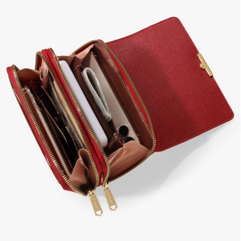 Новые женские сумки из искусственной кожи, женские многофункциональные сумки на плечо большой вместимости, модные сумки через плечо для дамского кошелька для телефона