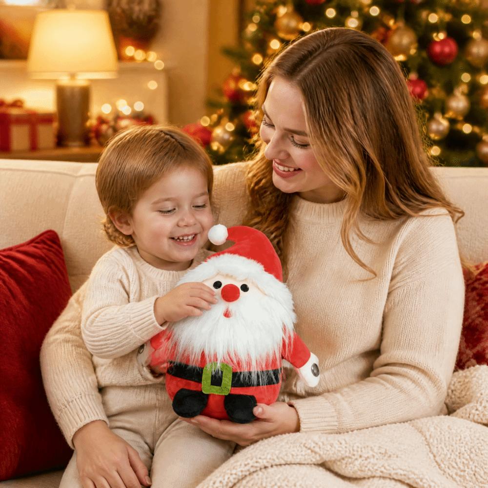 Soft Plush Material Interactive Stuffed Doll Body Induction Beat Piano Toy Christmas Parties