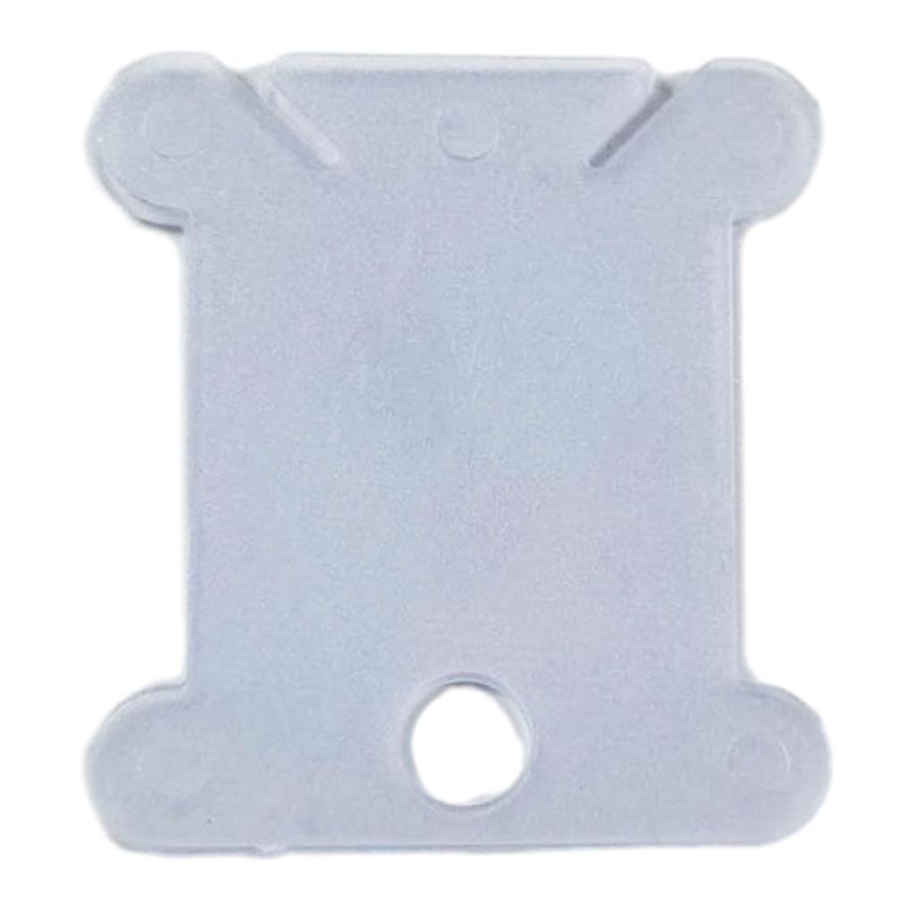 50 Pieces Plastic Floss Bobbins 1.37x1.49in Embroidery Thread Winder Plastic Thread Bobbin for Sewing Thread Storage