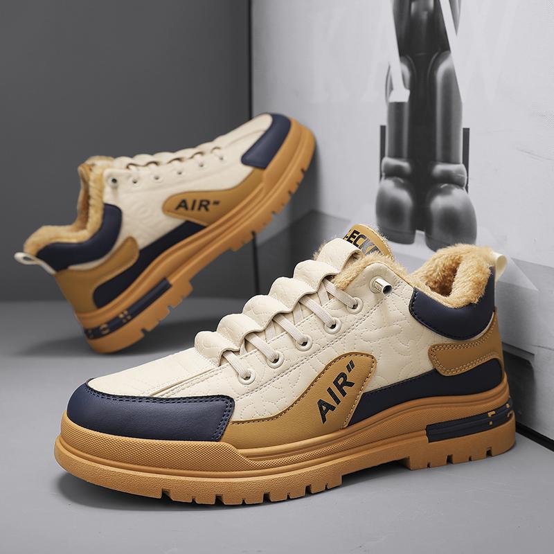 Роскошная зимняя обувь, мужские повседневные кроссовки, очень теплые плюшевые зимние ботинки для мужчин, обувь для тенниса, скейтборда, обувь с высоким берцем