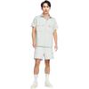 Nike Life Woven Military Short-Sleeve Button-Down Shirt 'Light Silver' DX3341-034