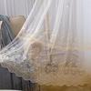 Кружевные занавески, спальня, гостиная, скандинавские занавески, разделительные занавески из марли, защита от солнца и ультрафиолета, пасторальная маленькая свежая белая пряжа