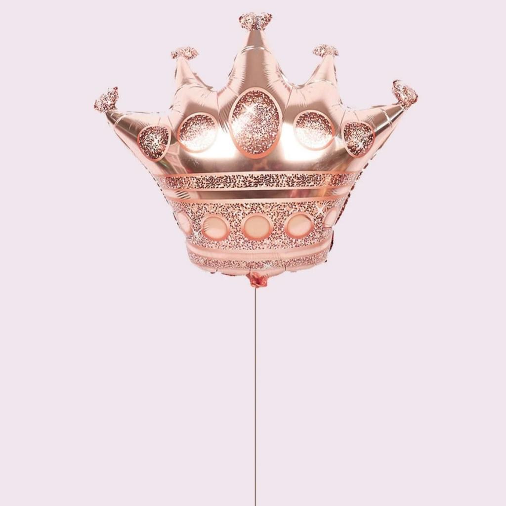 Pink Crown Balloon Sequin Ballons Set Foil Balloons Girls Birthday Party Baby Shower Bridal Party Decoration