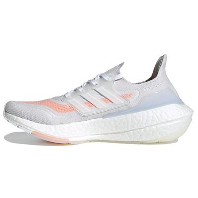 UltraBoost 21 White Glow Pink Женские кроссовки Кристально-белые облачно-белые FY0396