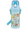 Skater Water Bottle 480ml Antibacterial Plastic Child Friendly Lightweight Pokemon Joyful Made In Japan Children's PSB5SANAG-A