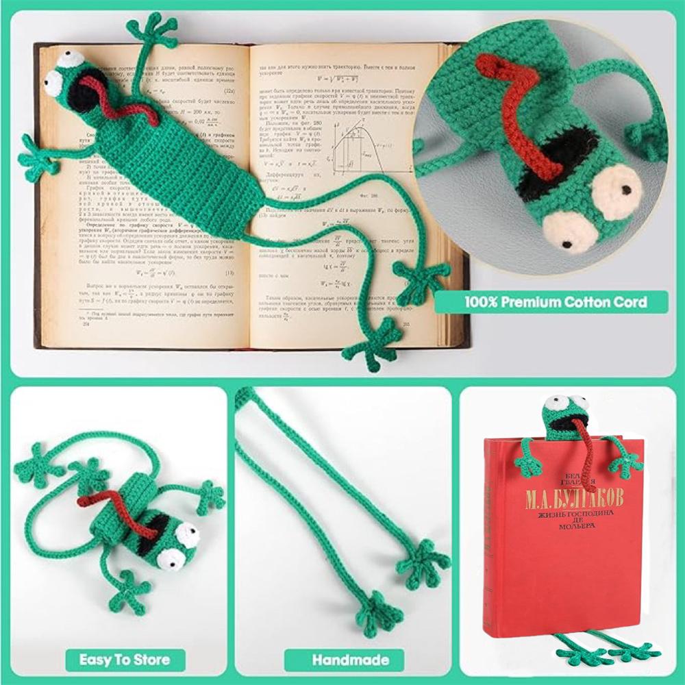 Ручная вязка Животное Крючком Закладка Милый Набор для вязания крючком Закладка на День рождения Рождественский подарок Девочка Учитель Читатель Любитель Книг